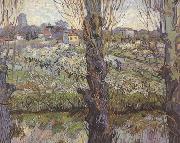 Vincent Van Gogh Orchard in Blossom with View of Arles (nn04) Spain oil painting artist